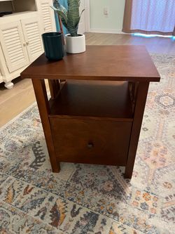 Wood Side Table for Office Filing Cabinet Drawer