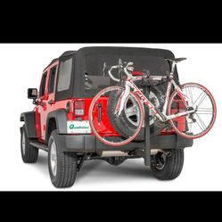 Quadratec 2 Bike Folding Bike Rack for 2 For Jeep Wrangler! 