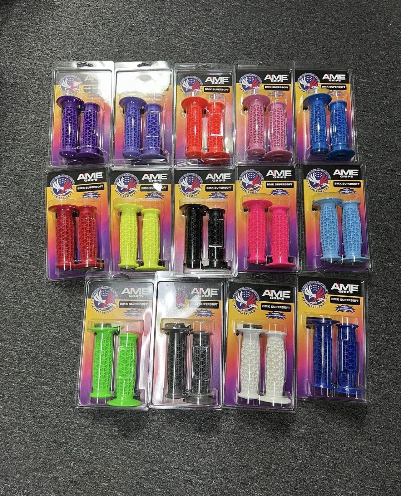 AME Super Soft Supersoft BMX Bicycle Grips flange less, For you vintage old school BMX bike! $15