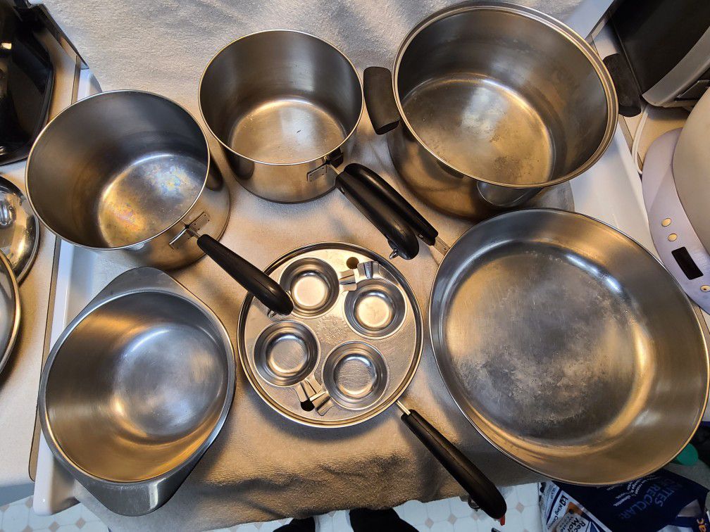 Revere Ware Copper Bottom Pans - household items - by owner