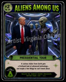 Aliens Among Us #2 in the Trading Card Series