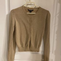 Girls Gold Cardigan