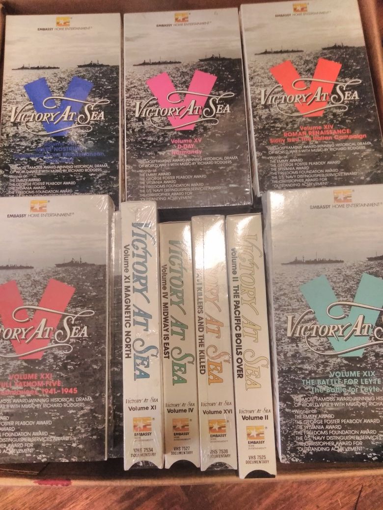 Vintage Victory at Sea VHSs (20)