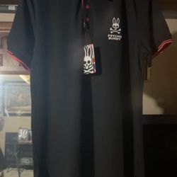 Psycho Bunny Mens Ridge Pique Polo
