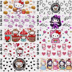 Hello Kitty Characters UV DTF 16 Oz Cup Wrap