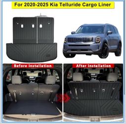 Kia Telluride 2020-2025 Trunk Mat TPE All Weather Back