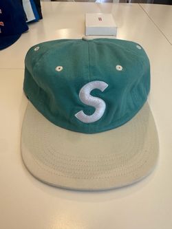 Supreme Washed Logo 6 Panel Hat