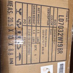 elegant lighting DL7032W19BR Hanson Wall Sconce Glass Wall Mounted Brass