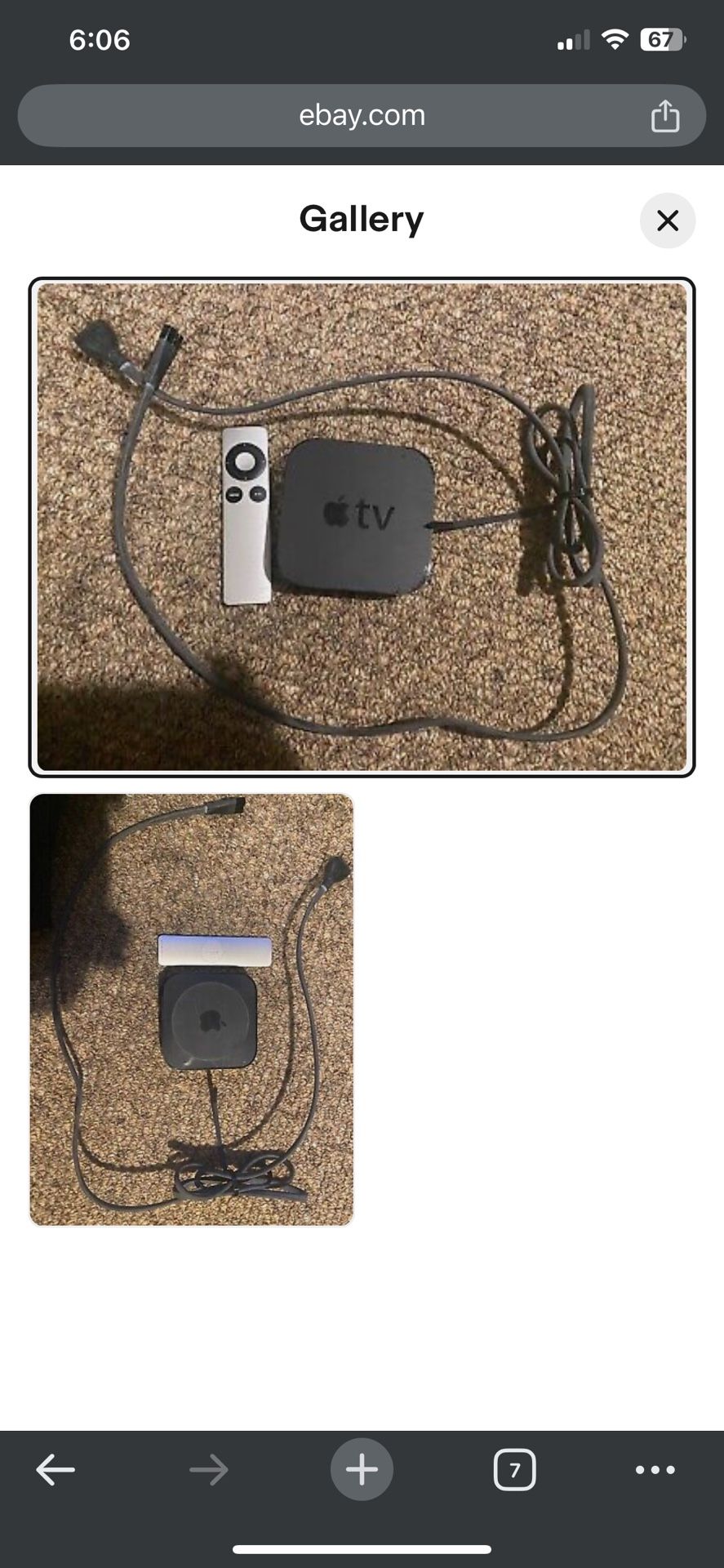 Apple Tv With Remote And Plug