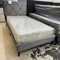 Twin Cama Y Colchón 