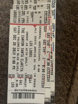 Tickets for los lobos