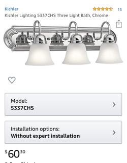 Chrome Bathroom Light