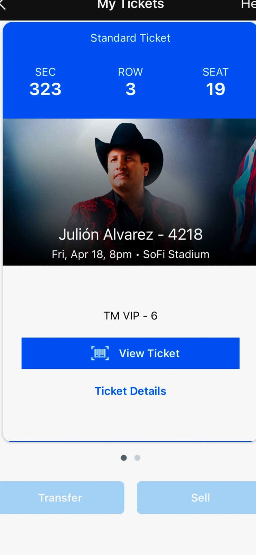2 Tickets 400 Each