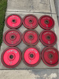 Vintage 45LB Hampton Olympic Weights