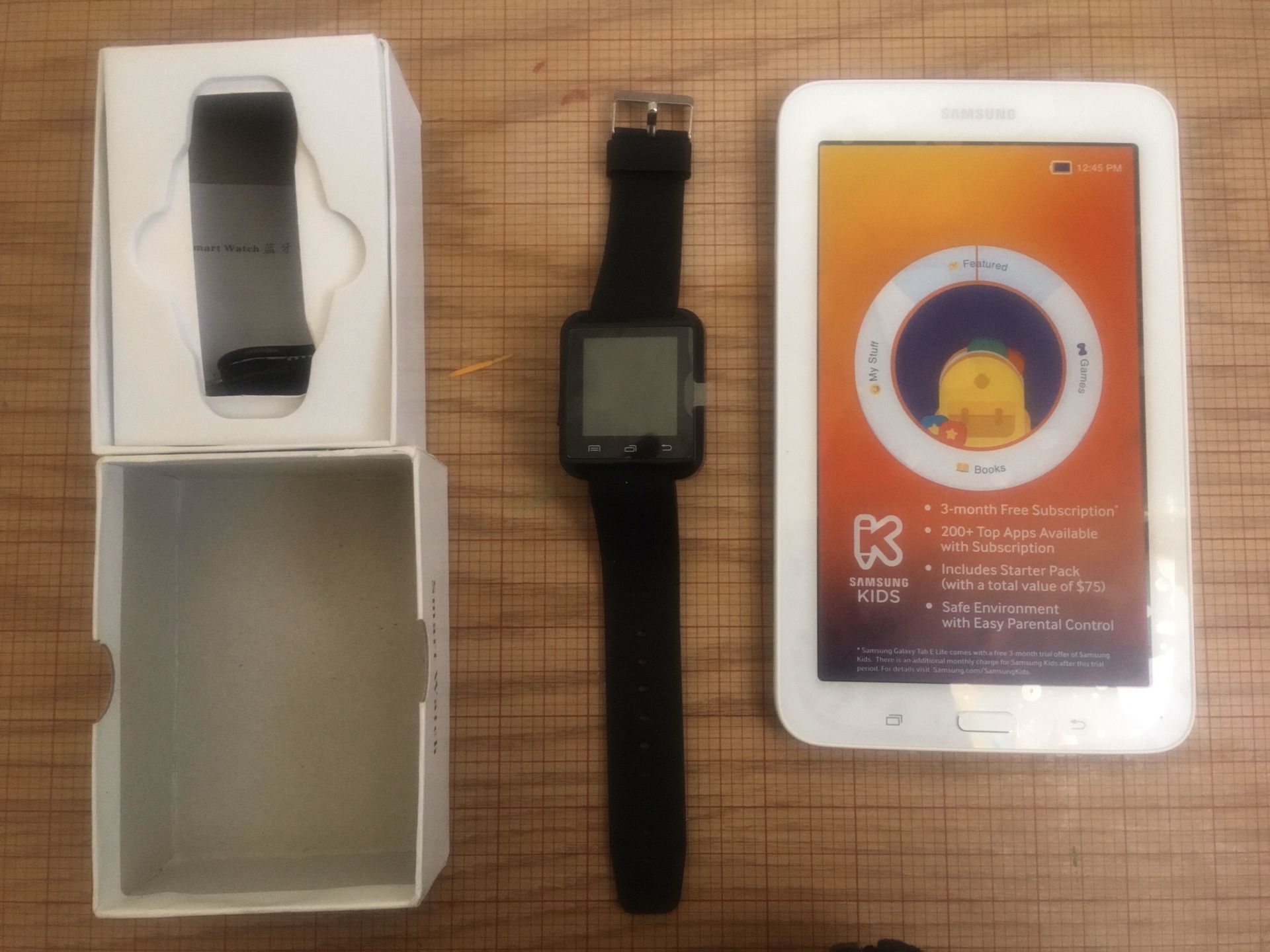 Smart Watch And Samsung Tab E