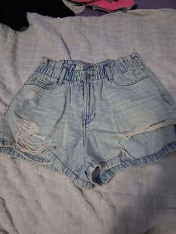 Blue jean shorts