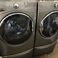 Whirlpool Front Load Washer and Gas Dryer Set 