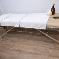 Beige Portable Folding Massage Table w/ Headrest & Arm Supports Make Offer