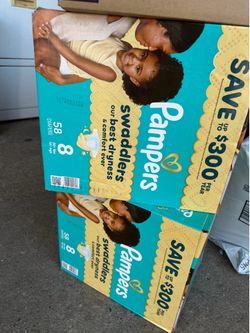 Pampers size 8
