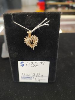 14k heart pendant