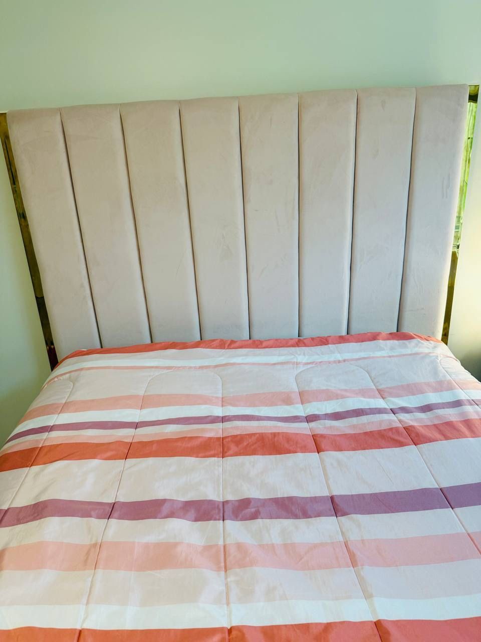 Gallery Pick Velvet Queen Bed Frame + FREE Mattress