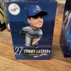 Lasorda Bobble Head And Buehler Bobble Head