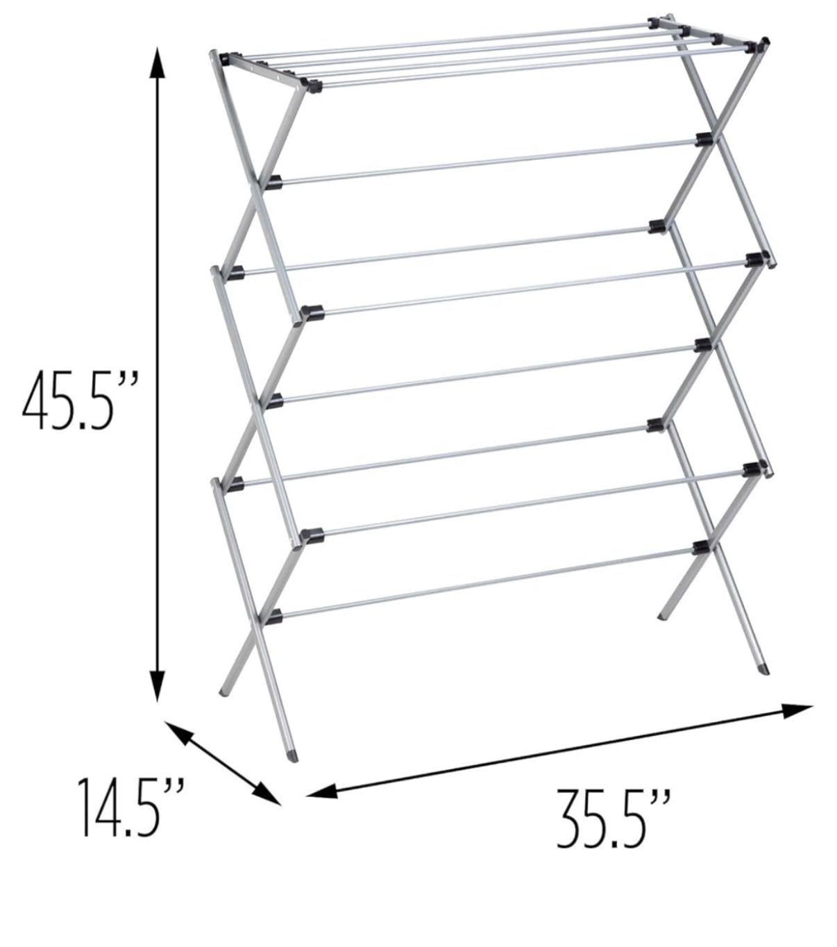 Collapsible clothes, drying rack