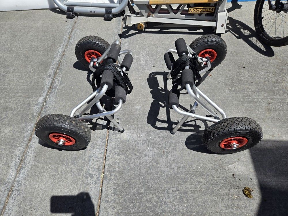 Lightweight and Durable Kayak Carts for Easy Transport, Aluminum Frame, Foldable