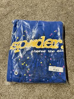 Marina Blue Sp5der Hoodie