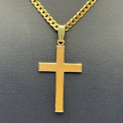 Jewelry 14k solid yellow gold pendant Cross charm 6.3 grams CROSS ONLY