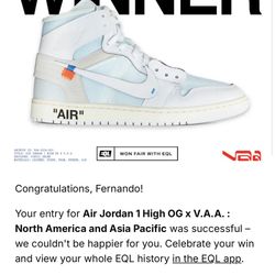 Jordan 1 Alaska VAA Sz 10 And 10.5 Available 