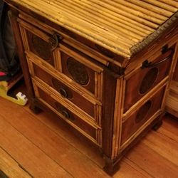 Chinese House Elegant Wicker Chest