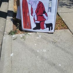 Santa Yard Decor 