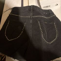 Have this revolve denim stud shorts size 28 they sell  for $130