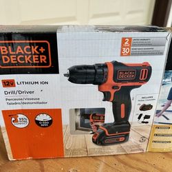 Black and decker 12V lithium ion drill