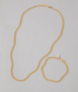 $70 Cuban Chain & Bracelet Gold Plated