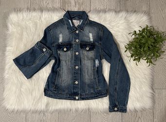 Denim Distressed Jacket (small-medium)