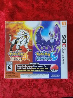 Pokemon Sun and Moon Dual Pack for Nintendo 3DS
