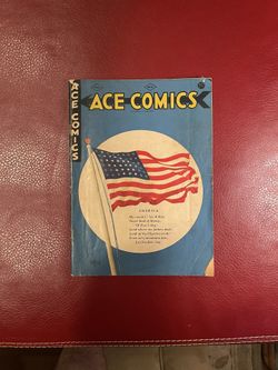 ACE COMICS  #65 1942 Golden Age PETE REISER baseball COMIC BOOK