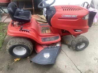 Riding Lawn Mower Troy Built Red