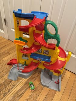 Fisher Price Wheelies Garage Car Ramp Large Tower Playset 
