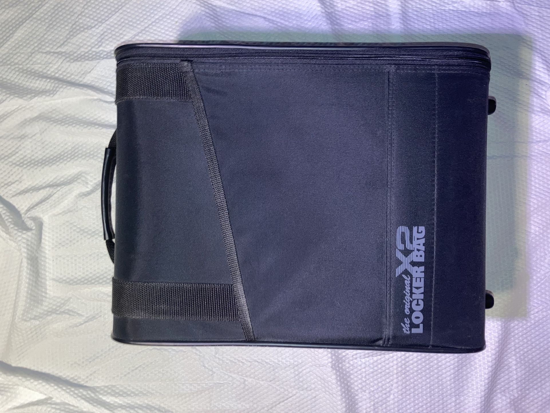 OGIO The Original X2 Locker Bag Black Storage Gym Bag w/ some toiletry bottles