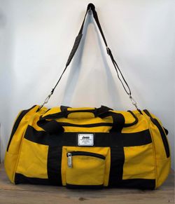 Jeep Authentic Equipment Canvas Duffel Bag Yellow Black Travel