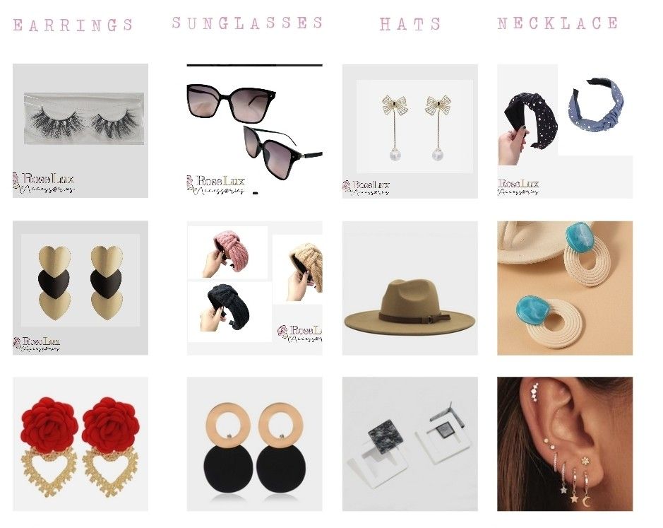 Dress-rompers-necklace-earrings-hats-water Bottle Holders