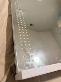 LED Bathroom Mirror with White Frame