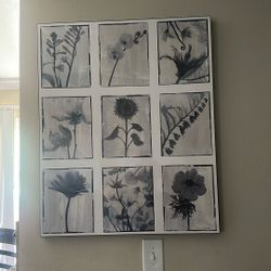 2 Flower Wall Canvas
