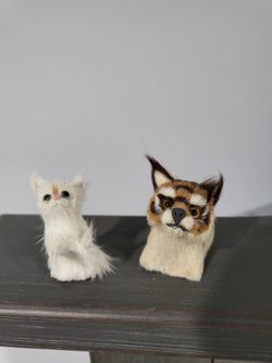 **Rare** Vintage Cat Sharpener + Companion