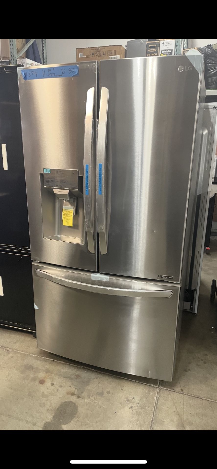 French Door Refrigerator LG