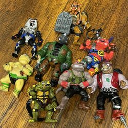 Teenage Mutant Ninja Turtle Figures Vintage 