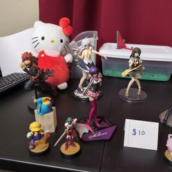 $10 anime figures plushies and trading